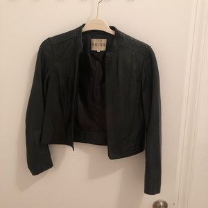 Reiss Bryony leather jacket - classic timeless cut